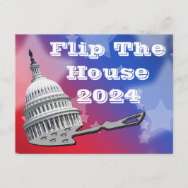 Vänd kammaren Röstblått 2024 Vykort