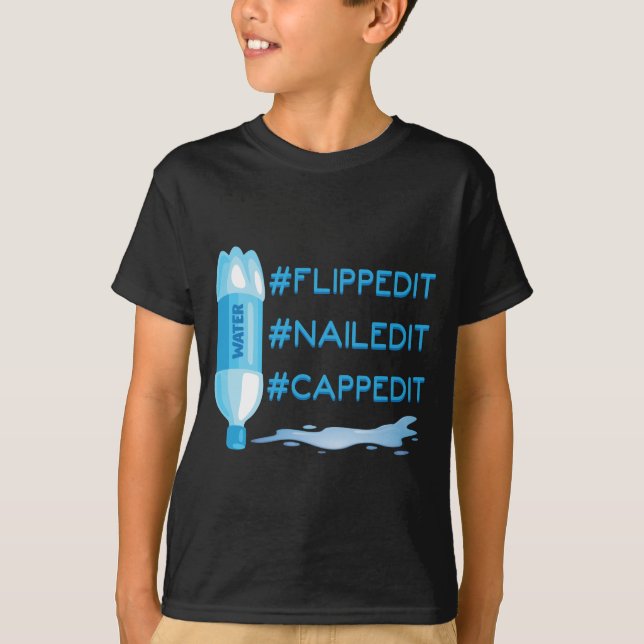 Vänd kamrat med Vattenflaska T Shirt (Framsida)
