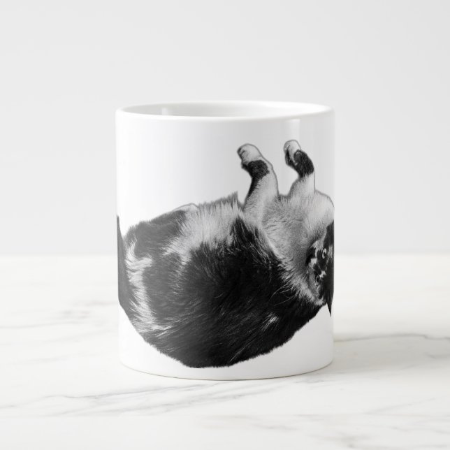 Vänd Kattdjur Mugg på morgonen Jumbo Mugg (Framsidan)
