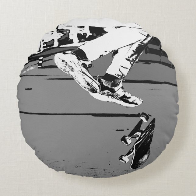 Vänd kortet rund kudde (Framsidan)