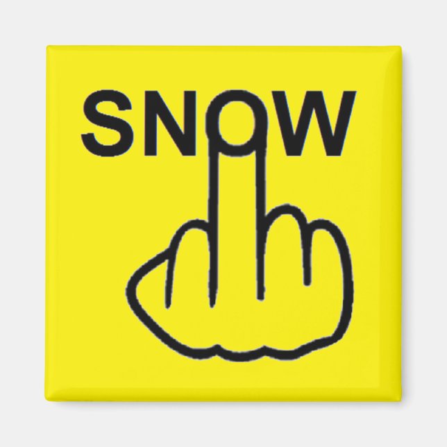 Vänd Magnet Snö (Framsidan)