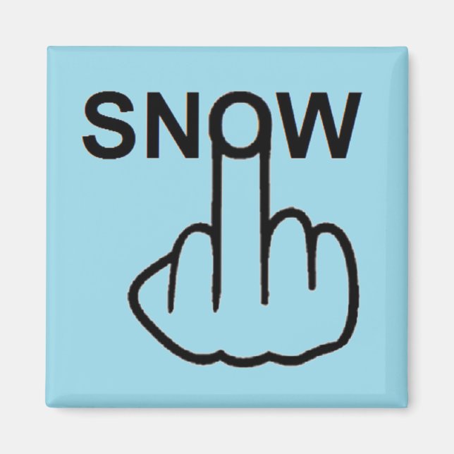 Vänd Magnet Snö (Framsidan)