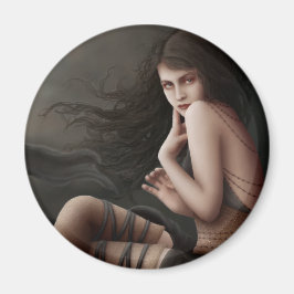 Vänd med solnedgång magnet