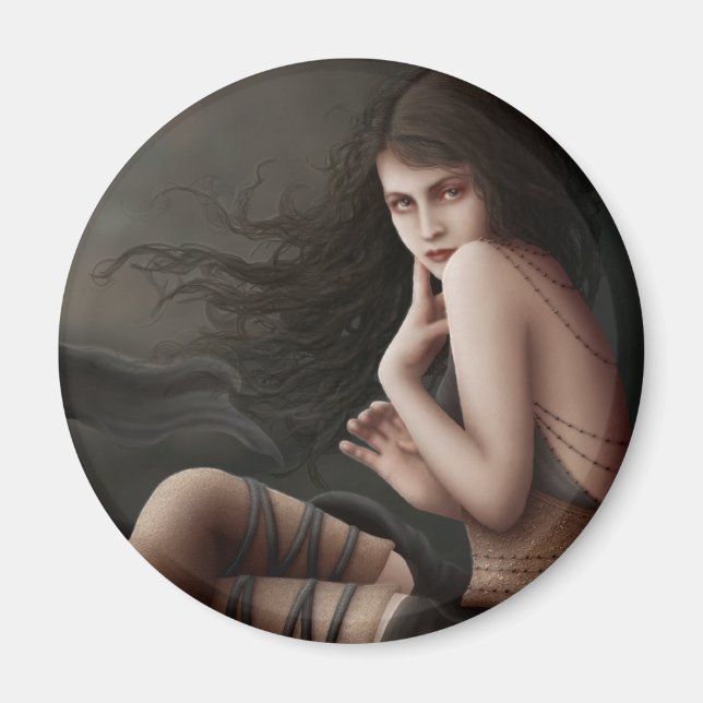 Vänd med solnedgång magnet (Framsidan)