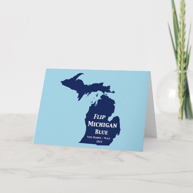 Vänd Michigan Blue 2024 Kort (Framsida)