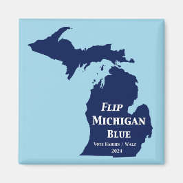 Vänd Michigan Blue 2024 Magnet