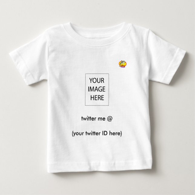 Vänd mig @ (ditt twitter-ID här) Delfindesign T-shirt (Framsida)