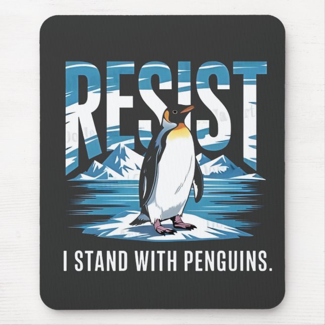 Vänd mig upp och ställ med Penguins Musmatta (Framsidan)