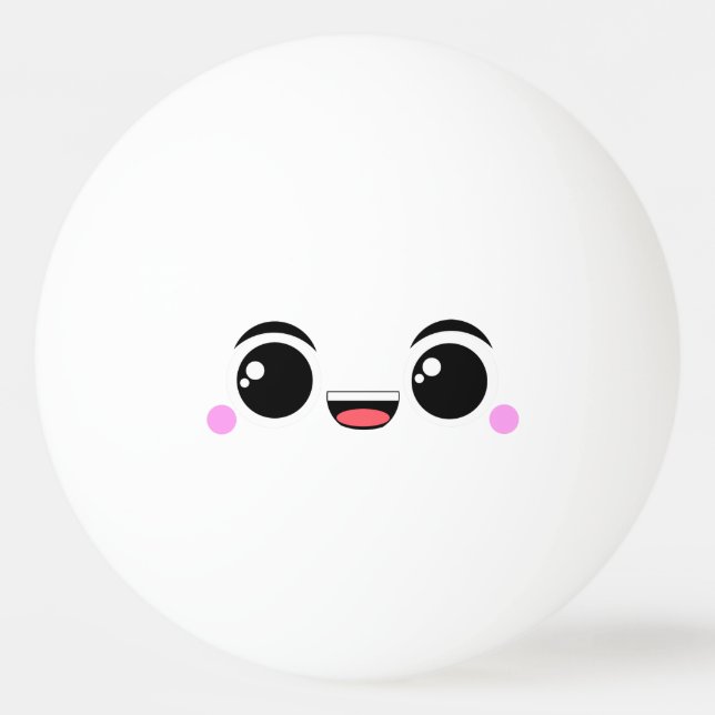 Vänd mot Kawaii lycklig Anime Pingisboll (Baksidan)