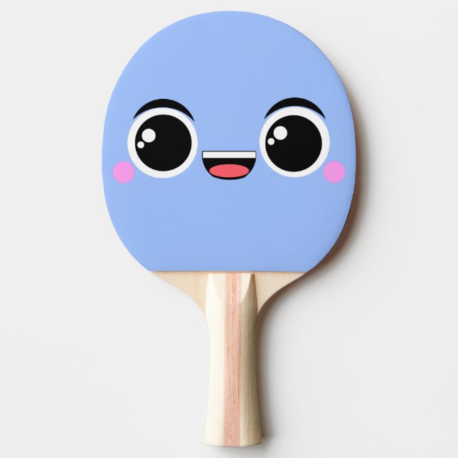 Vänd mot Kawaii lycklig Anime Pingisracket (Framsidan)