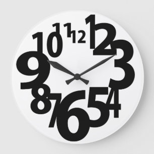 Vänd mot rolig tjock stor klocka