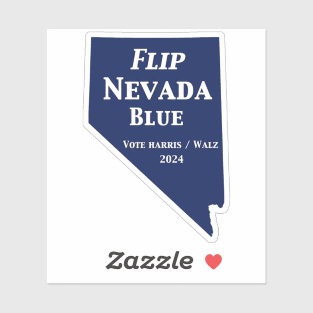 Vänd Nevada Blue 2024 Klistermärken (Ark)