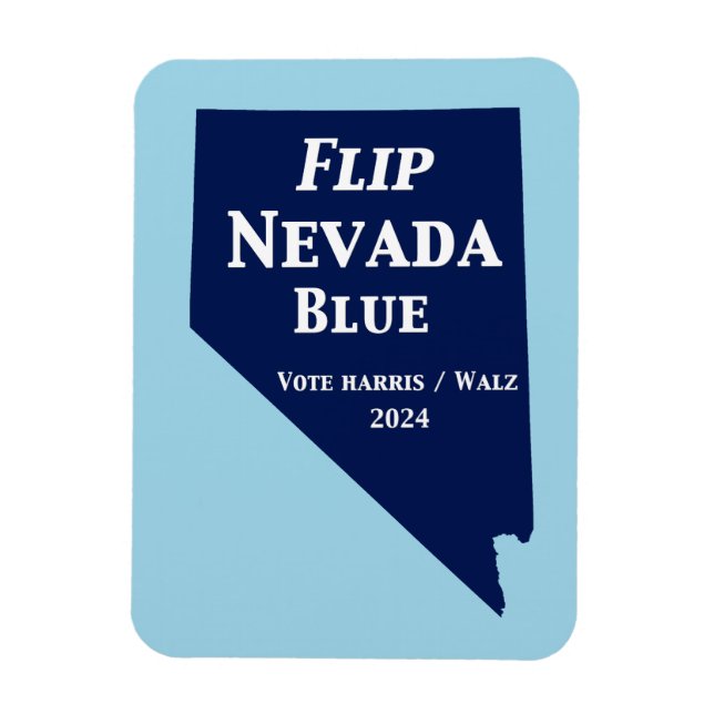 Vänd Nevada Blue 2024 Magnet (Vertikal)