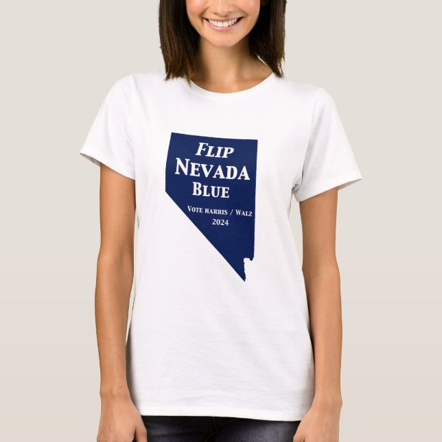 Vänd Nevada Blue 2024 T Shirt (Framsida)
