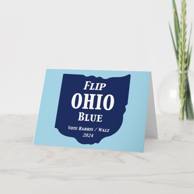 Vänd Ohio Blue 2024 Kort (Framsida)