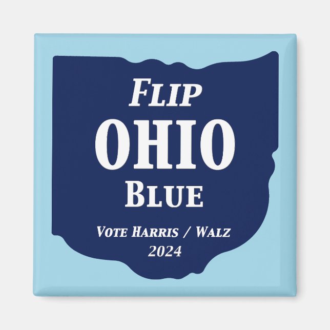 Vänd Ohio Blue 2024 Magnet (Framsidan)