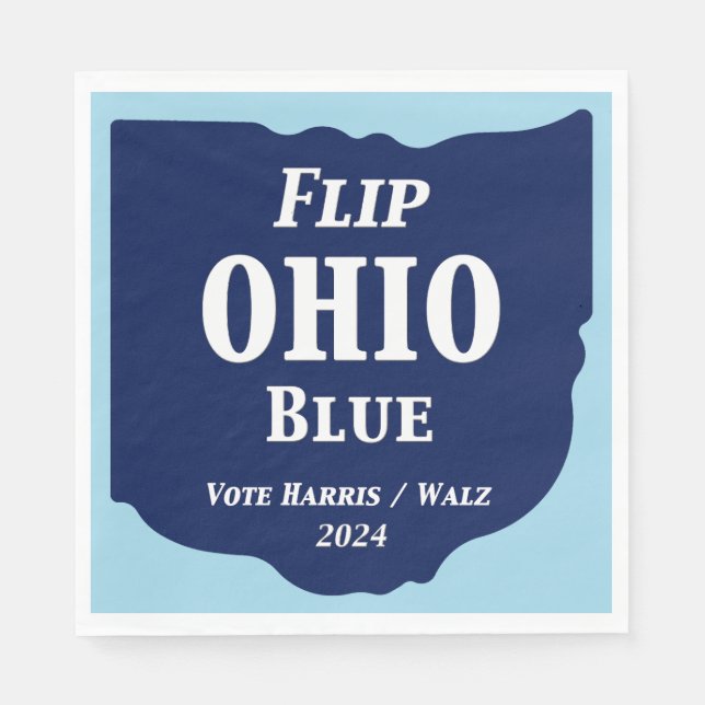 Vänd Ohio Blue 2024 Pappersservett (Framsidan)