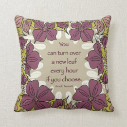 Vänd över en ny Löv Kudde