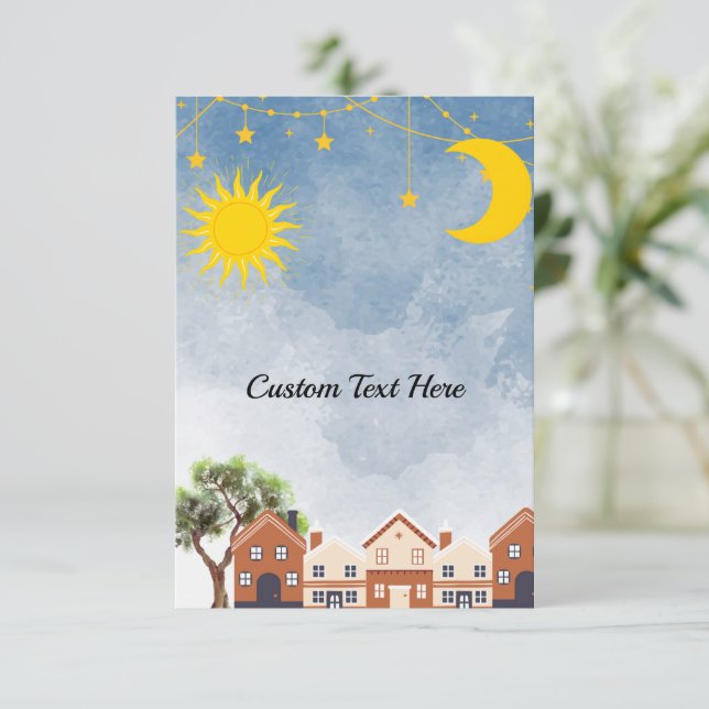 Vänd över Sol och Måne babyskaren Tilläggskort (Stående Fram)