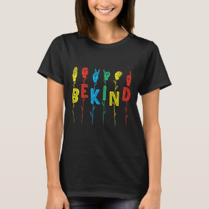 Vänd på att signera språkets hörnförmåga och medve t shirt
