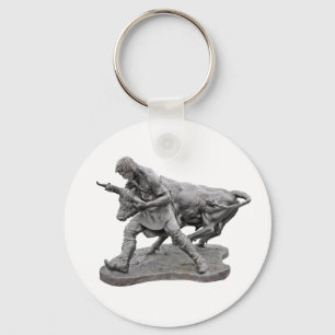 Vänd på Bull Keychain Nyckelring