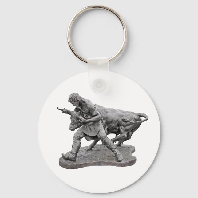 Vänd på Bull Keychain Nyckelring (Framsida)