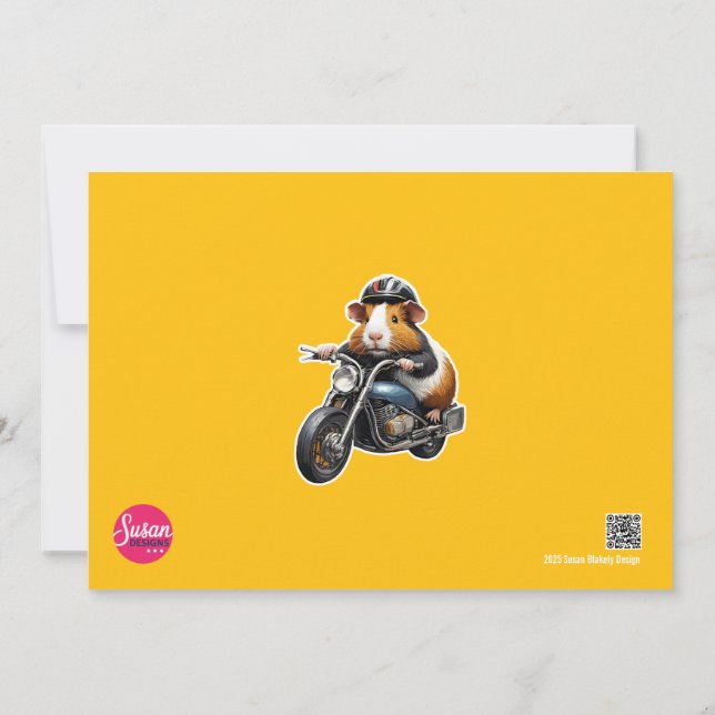 Vänd på dina motorer - det är party-tid! inbjudningar (Baksida)