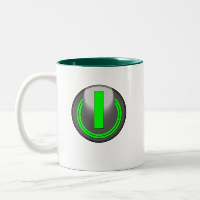 Vänd på mig Två-Tonad mugg (Vänster)
