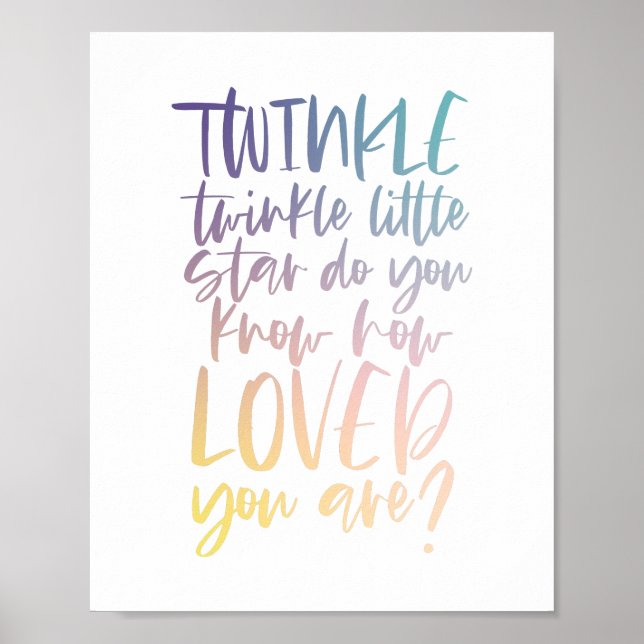 Vänd på skugga, liten stjärna poster (Framsidan)