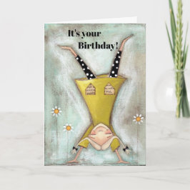 Vänd på sött - födelsekort kort