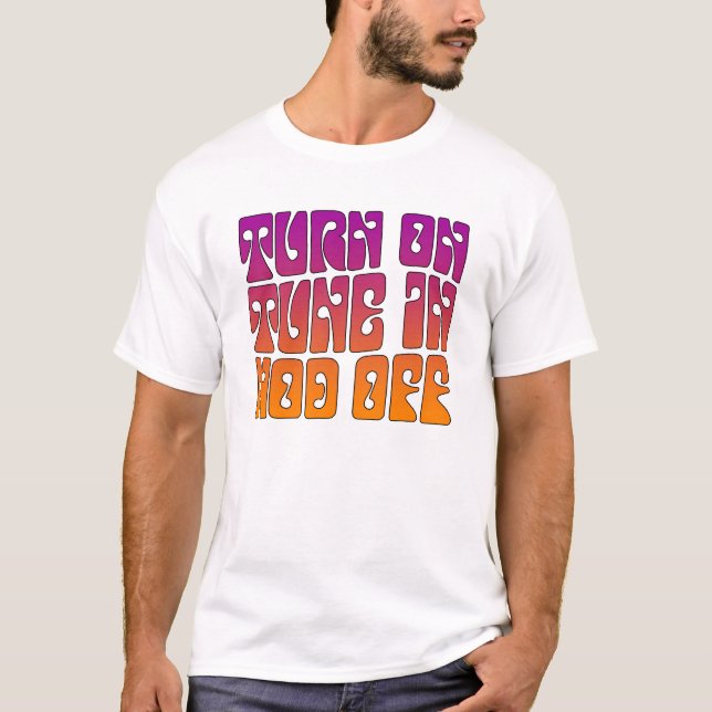 "Vänd på, trimmar in, nickar av" T-shirt (Framsida)