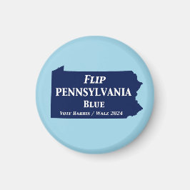 Vänd Pennsylvania Blue 2024 Magnet