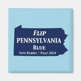 Vänd Pennsylvania Blue 2024 Magnet