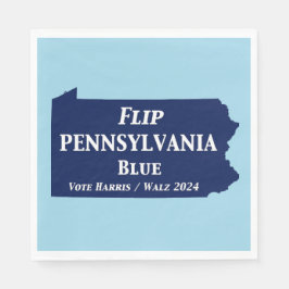 Vänd Pennsylvania Blue 2024 Pappersservett