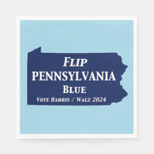 Vänd Pennsylvania Blue 2024 Pappersservett