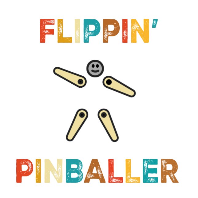 Vänd Pinballer Pinball-spel T Shirt (Skapare uppladdad)