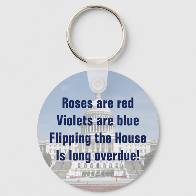 Vänd representanthuset nyckelring (Framsida)
