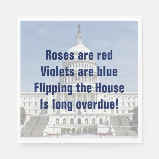 Vänd representanthuset pappersservett (Framsidan)