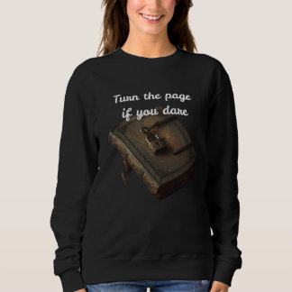 Vänd sidan om du törs Gotisk låst bok T Shirt