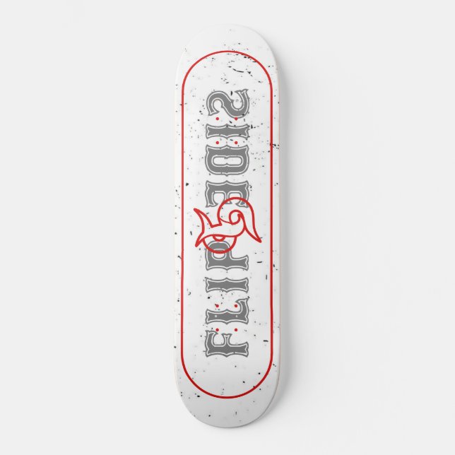 Vänd sidobräde mini skateboard bräda 18,5 cm (Framsida)