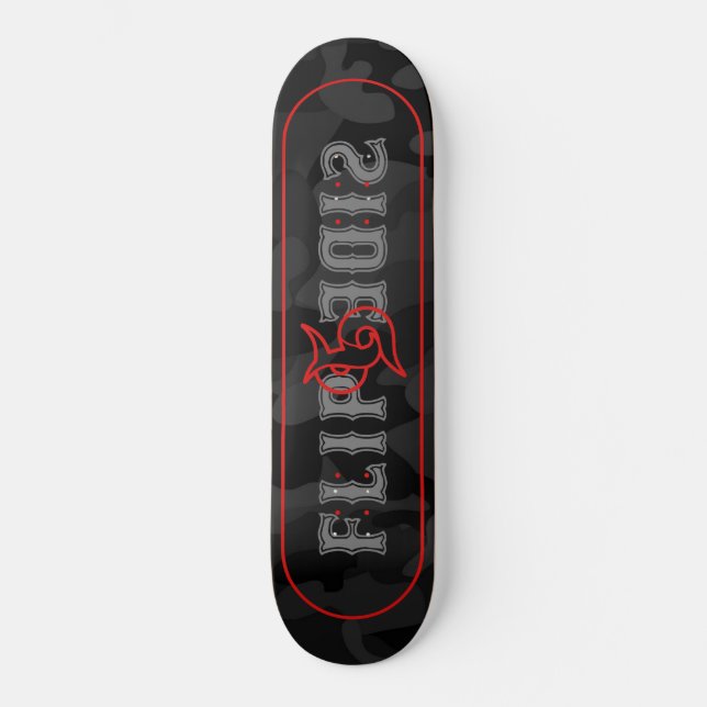 Vänd sidobräde mini skateboard bräda 18,5 cm (Framsida)