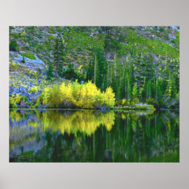 Vänd Sjöar höstreflektioner Poster