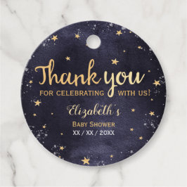 Vänd skaka vattenfärgen för unisex babydusch till gåvor etiketter