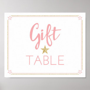 Vänd skugga lilla babbljudet Gift Bord-tecken Poster