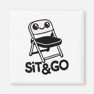 Vänd stol, sätt och gå magnet