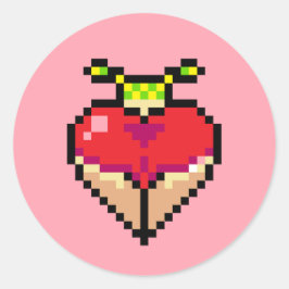 Vänd svan i ett rött bikini-märke runt klistermärke