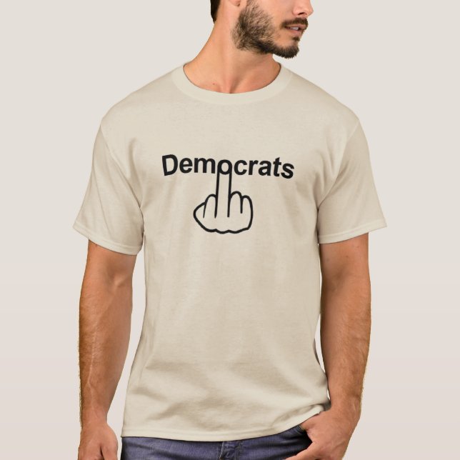 Vänd T-Shirt-demokrater Tee (Framsida)