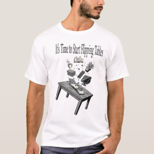 Vänd Tecknad för Bord-medlemsavstånd, praktiskt Hu T Shirt