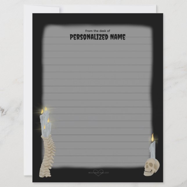 Vänd tid - Linjerad Pappra Lakan (Framsida)