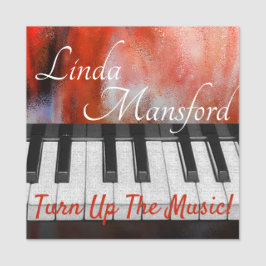 Vänd upp musiken namnbricka